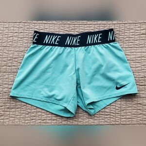 Nike Girl's Light Blue Athletic Shorts